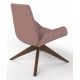 Follow Lounge Chair With Wooden Pyramid Base